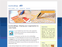 Tablet Screenshot of elotterybingo.com
